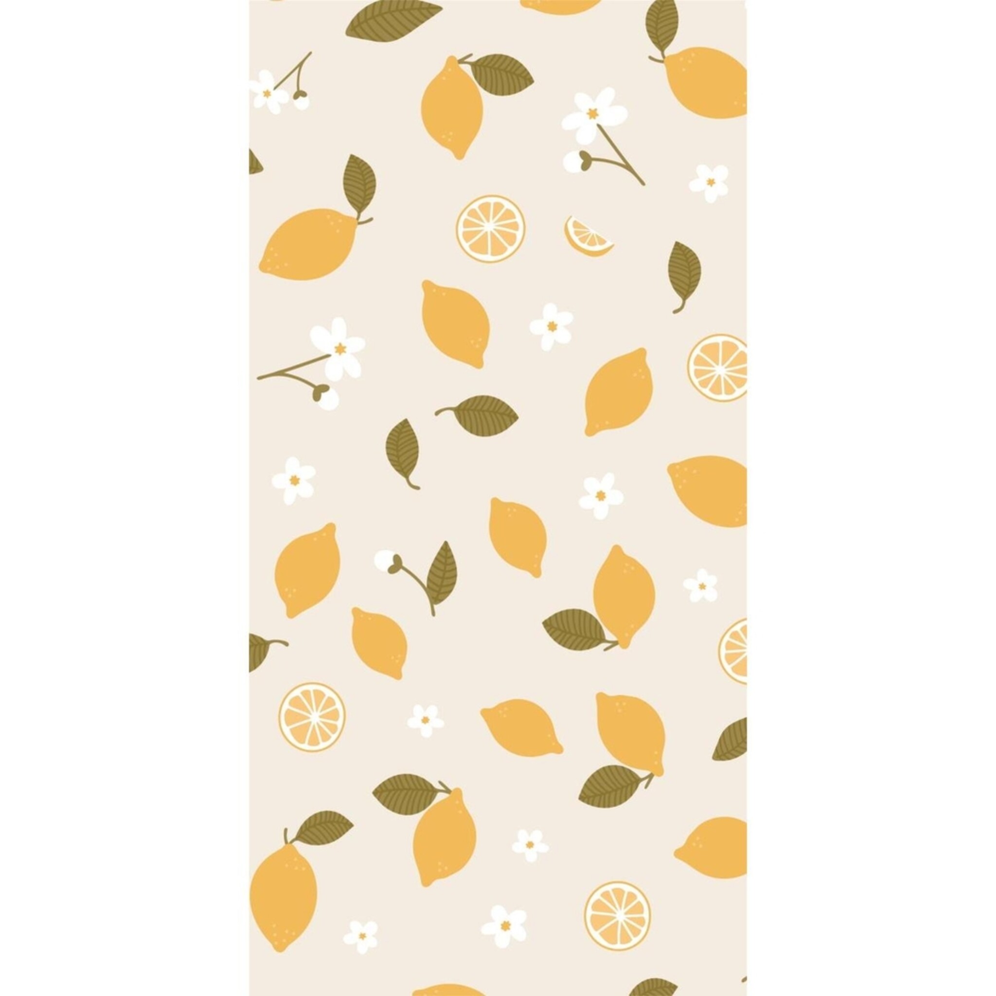 Papier-Servietten 10x20 cm Zitronen, gelb 