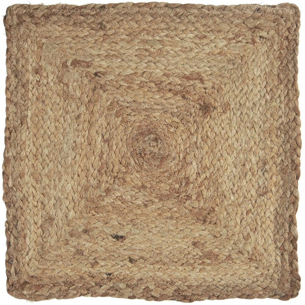 Platzmatte Setzgedeck quadratisch aus Jute, natur 