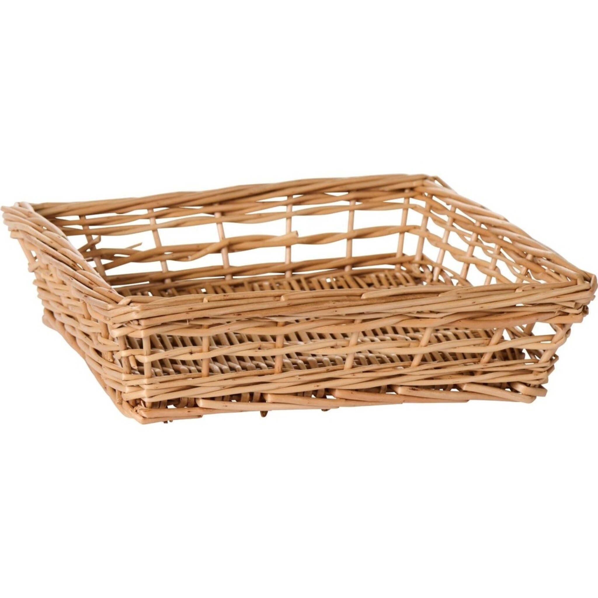 Quadratischer Serviettenkorb für 20x20 cm Servietten, natur 