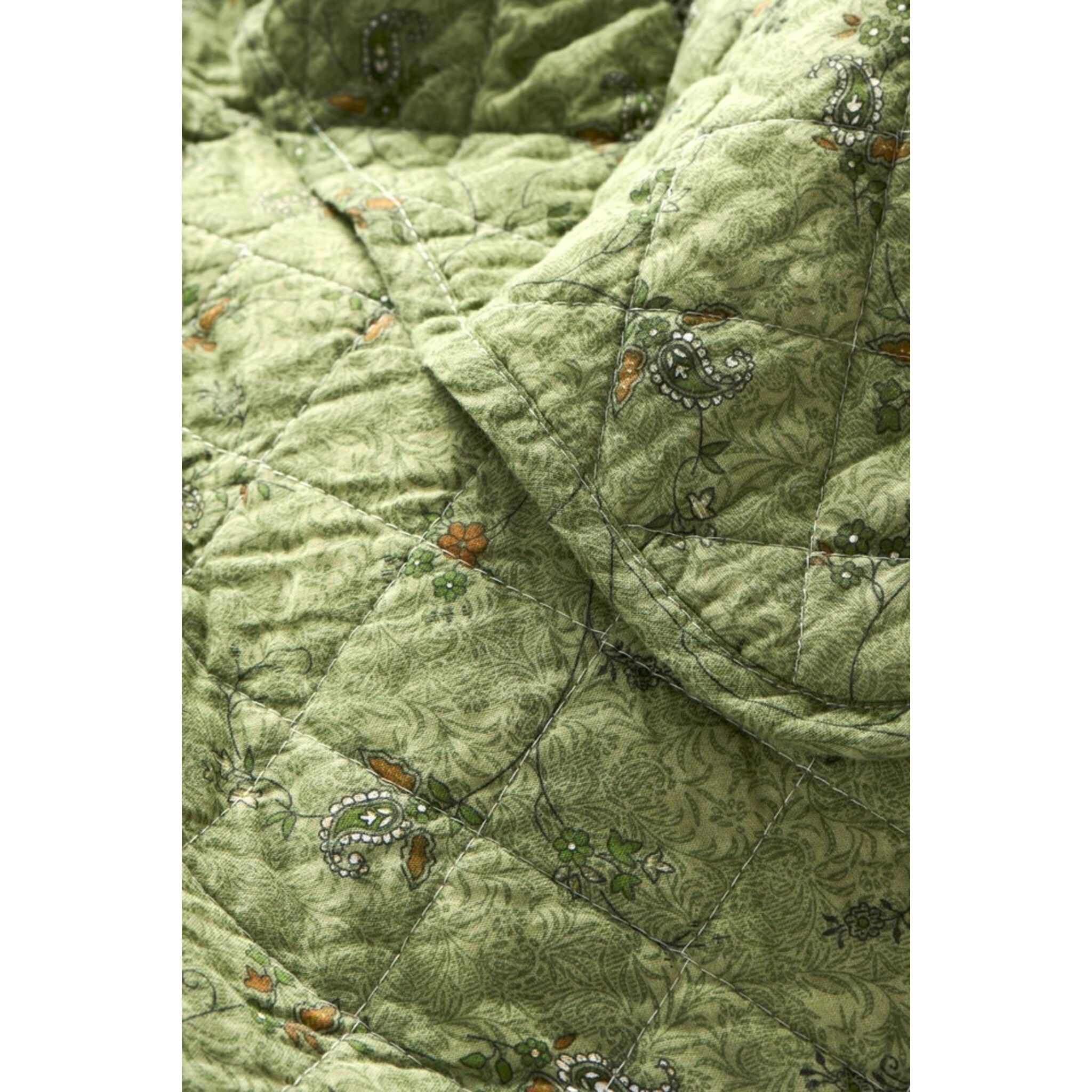 IB Laursen Quilt Blumenranke Grün, grün 