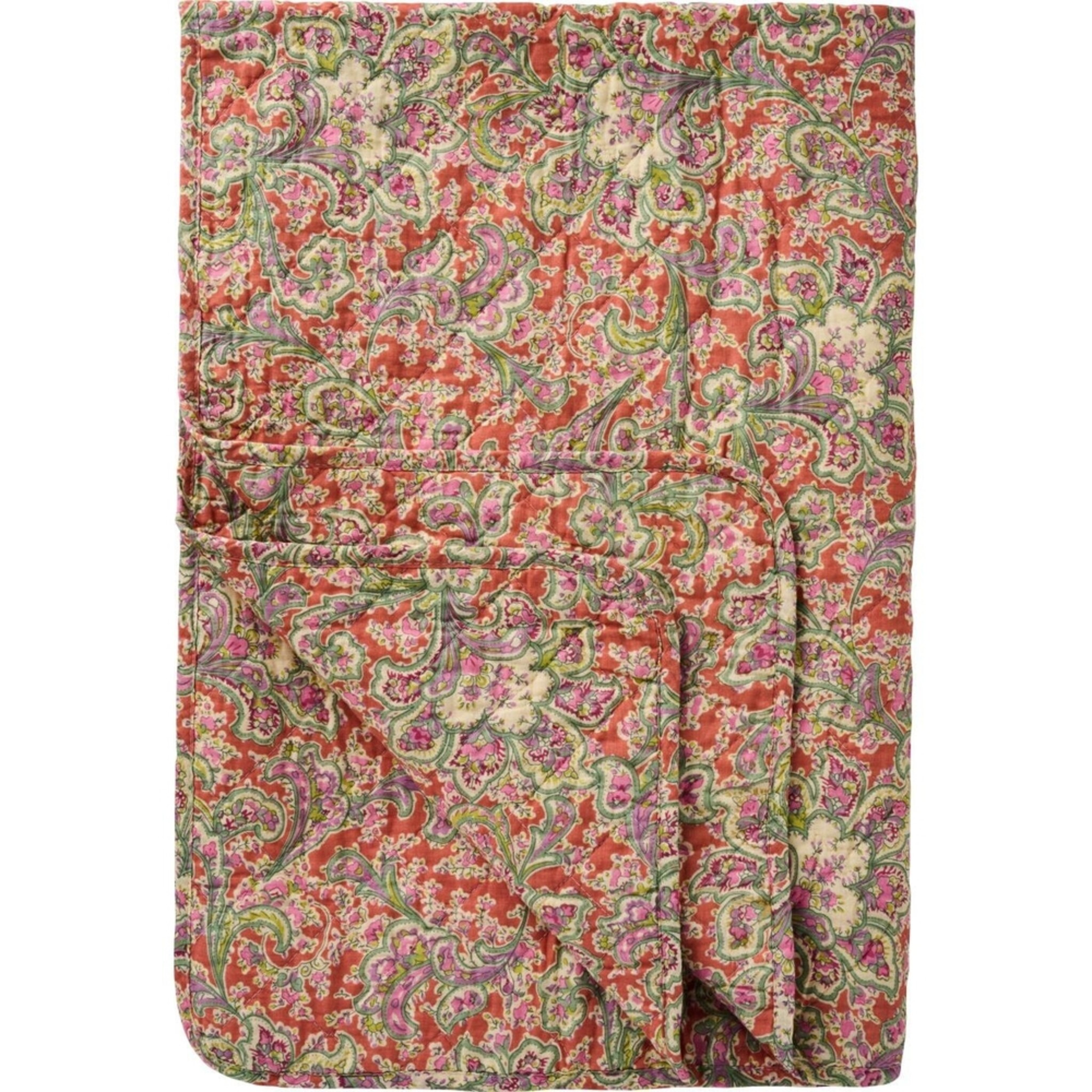 Quilt orange mit Paisleymuster, orange 