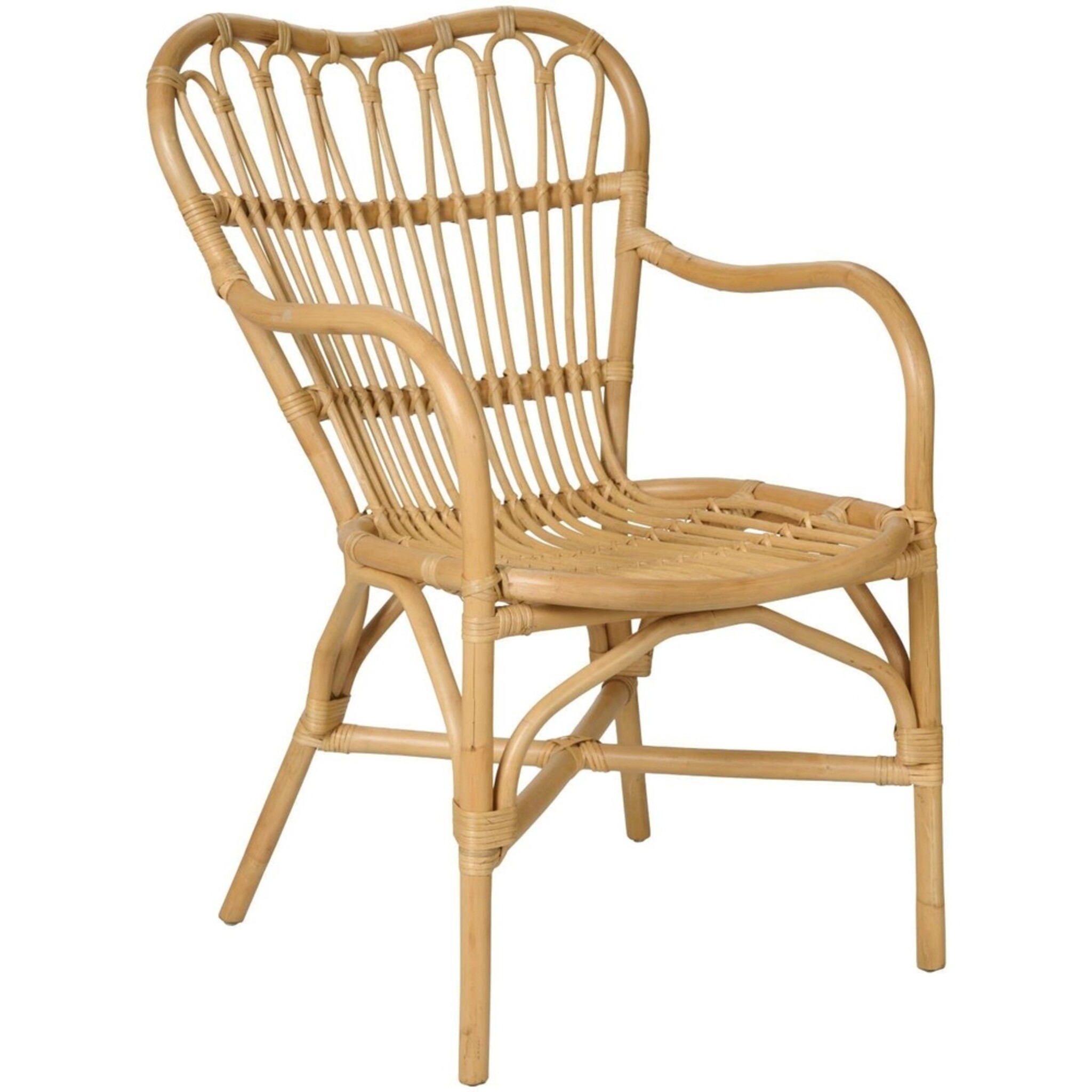 Rattan-Stuhl mit Armlehnen Jamilla, natur 