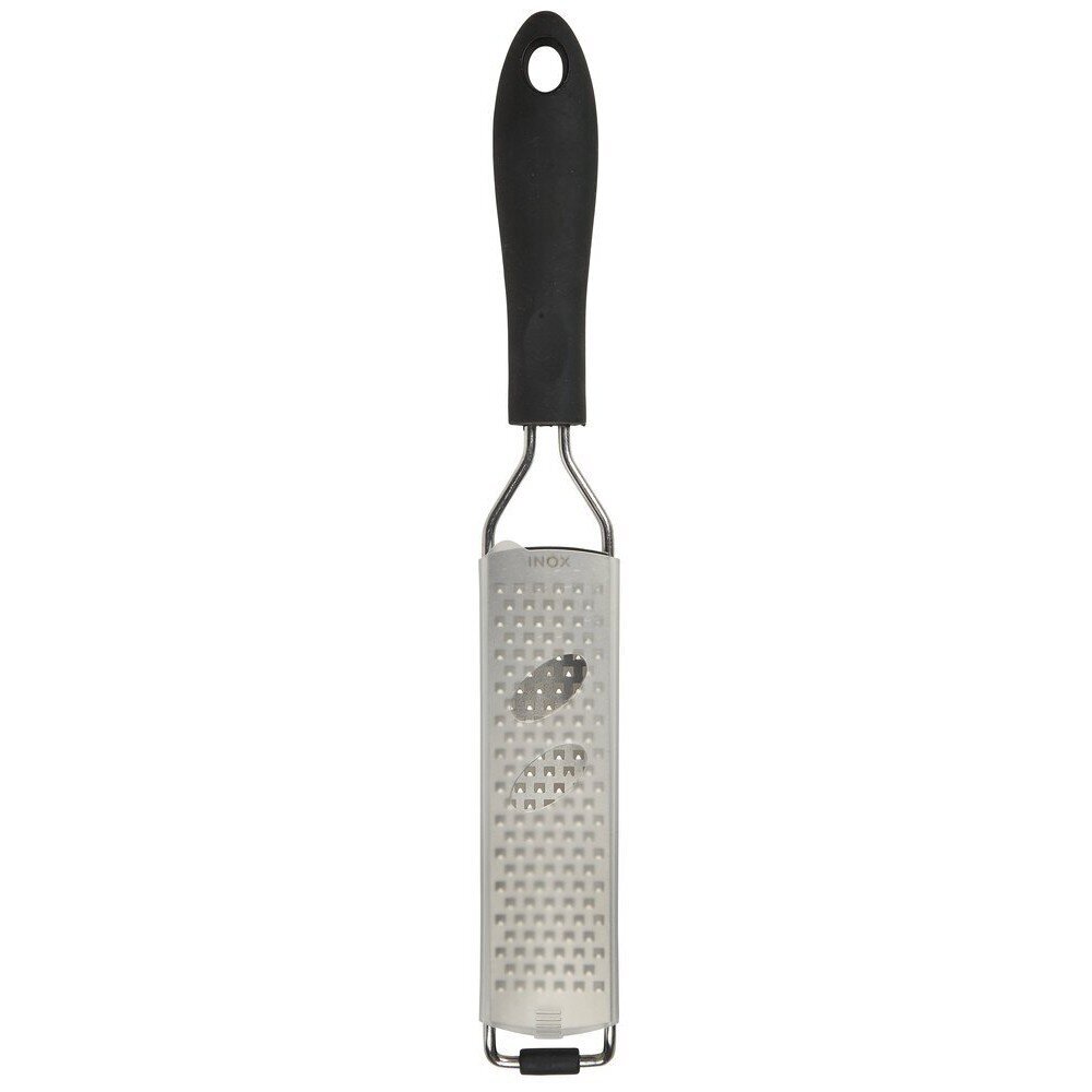 Reibeisen mit Gummigriff, silber 