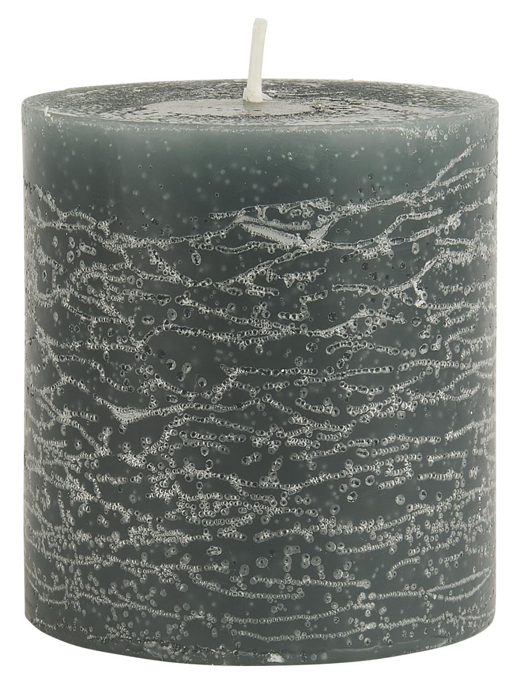 IB Laursen Rustikale Stumpenkerze, moosgrün Höhe 7,5 cm, Ø 7 cm