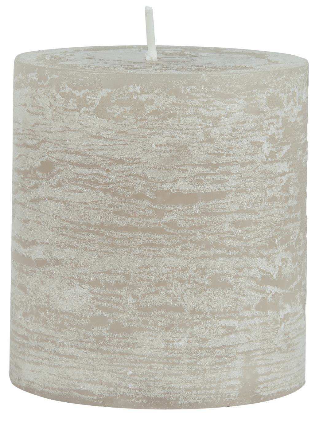 IB Laursen Rustikale Stumpenkerze, graunatur Höhe 7,5 cm, Ø 7 cm