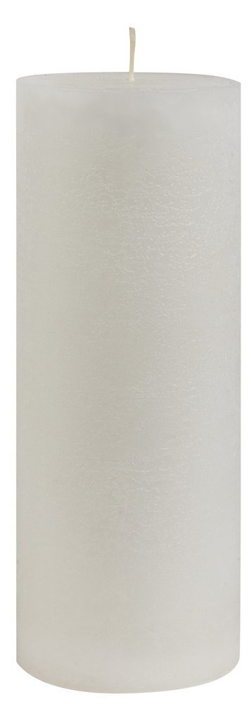 IB Laursen Rustikale Stumpenkerze, weiss Höhe 18, Ø 7 cm