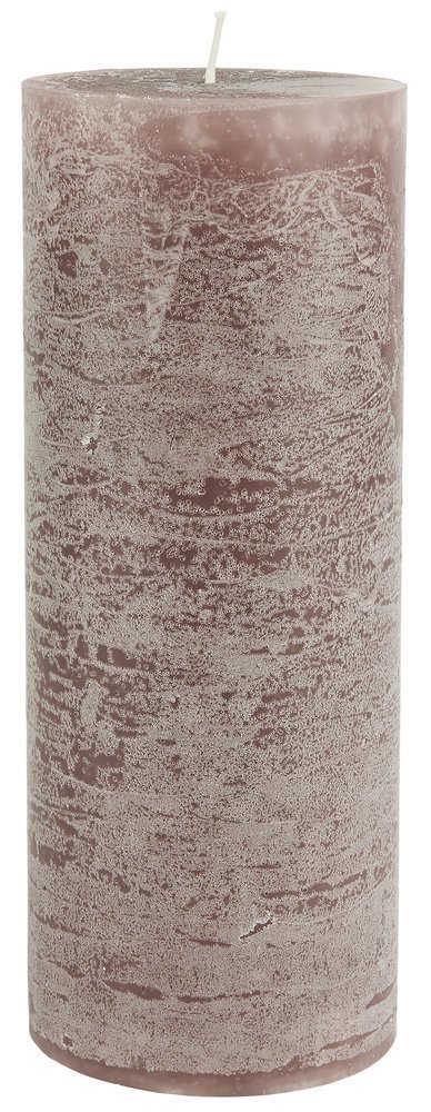 IB Laursen Rustikale Stumpenkerze, malva Höhe 18, Ø 7 cm