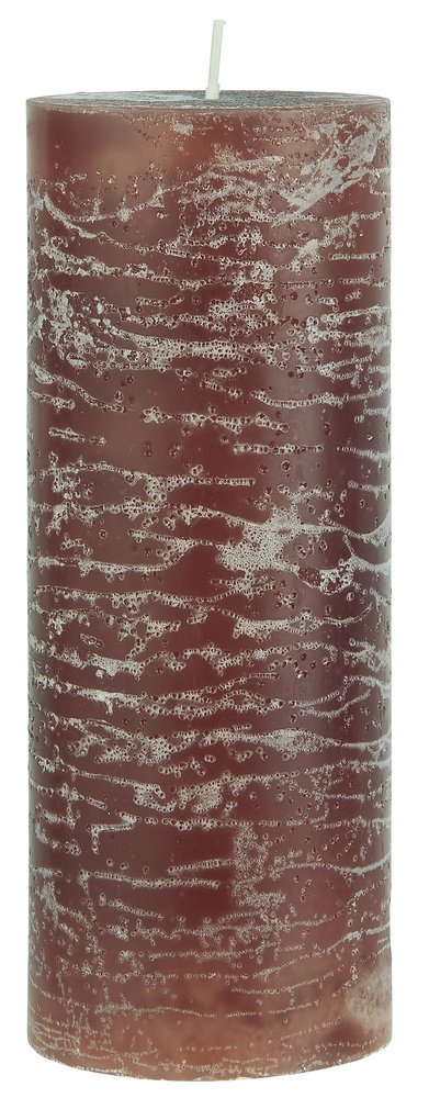 IB Laursen Rustikale Stumpenkerze, rustic brown Höhe 18, Ø 7 cm