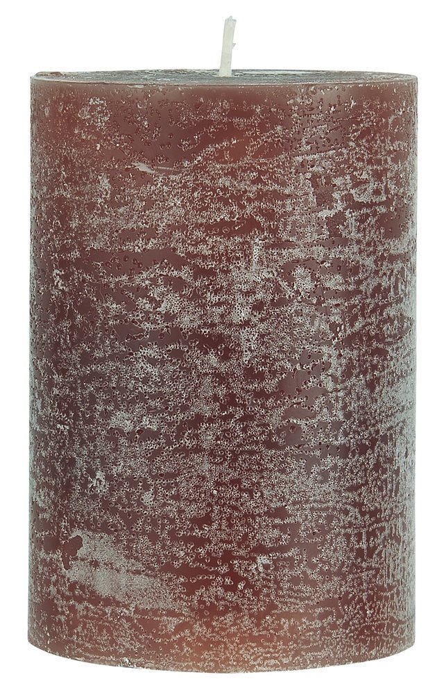 IB Laursen Rustikale Stumpenkerze, rustic brown Höhe 10 cm, Ø 7 cm