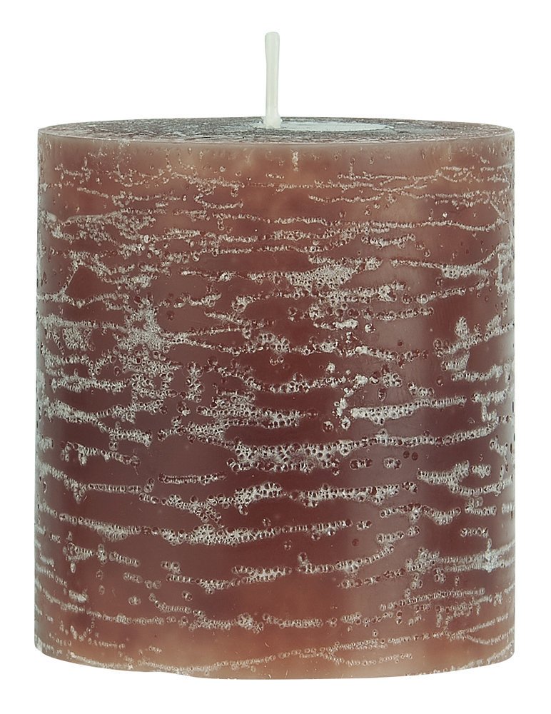 IB Laursen Rustikale Stumpenkerze, rustic brown Höhe 7,5 cm, Ø 7 cm
