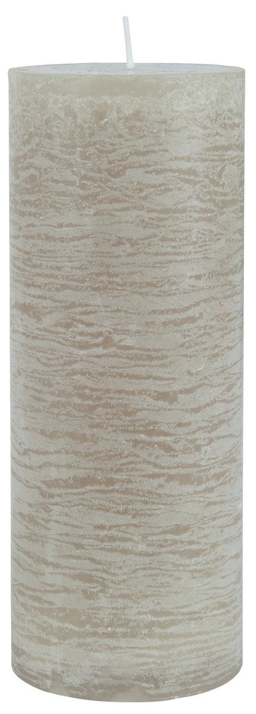 IB Laursen Rustikale Stumpenkerze, graunatur Höhe 18, Ø 7 cm