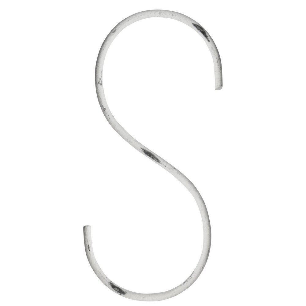 S-Haken 10 cm, weiss 