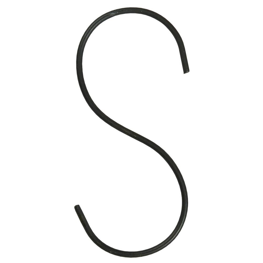 S-Haken 10 cm, schwarz 
