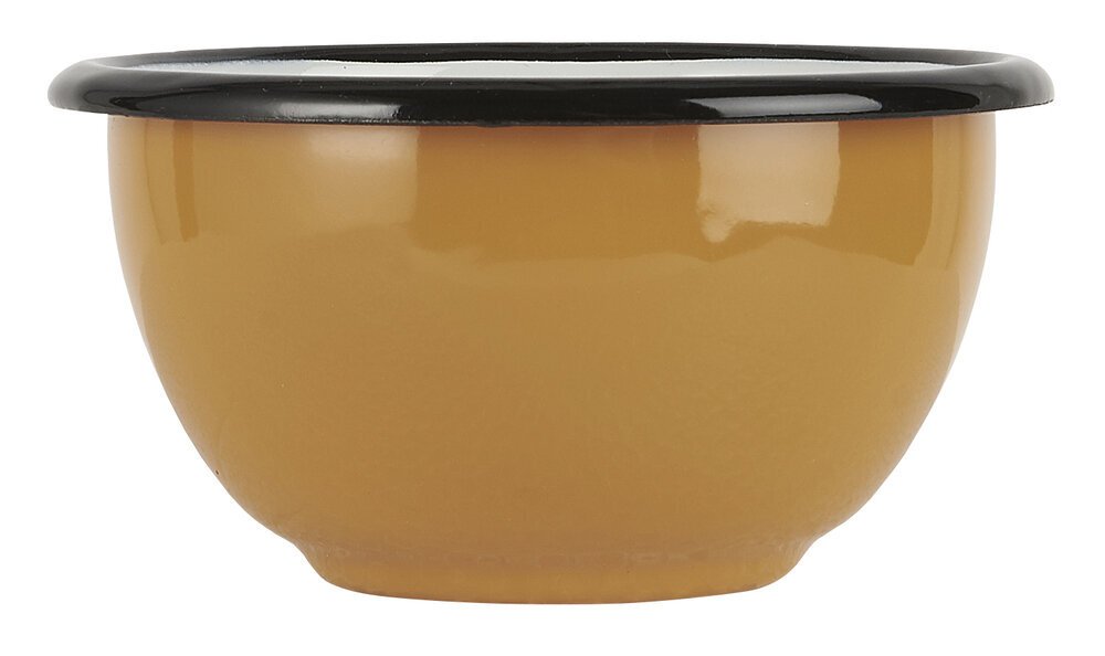 Schale aus Emaille, gelb Höhe 6, Ø 16,5 cm