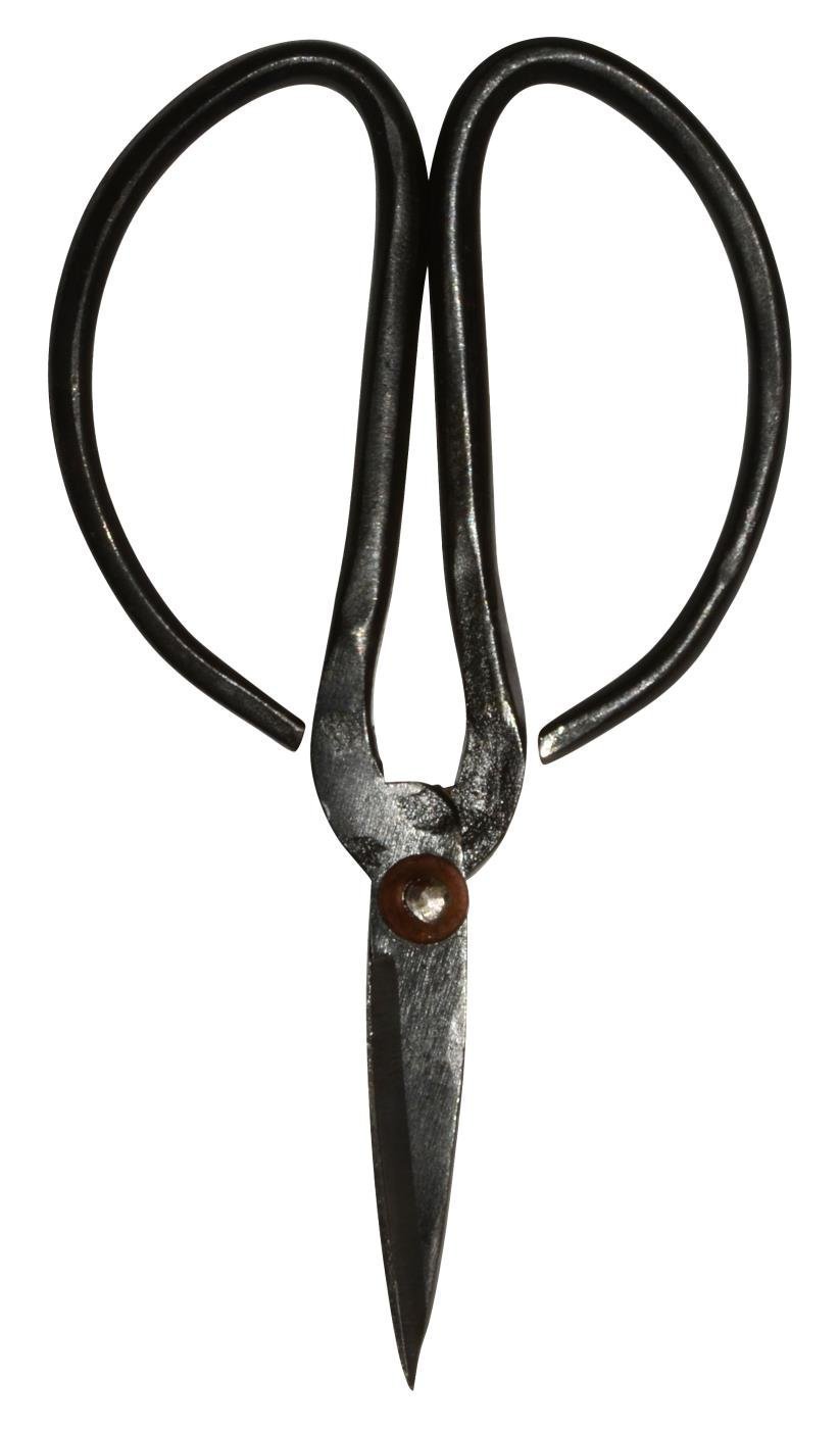 IB Laursen Schere aus Metall, schwarz Klein 10,5x6,5cm