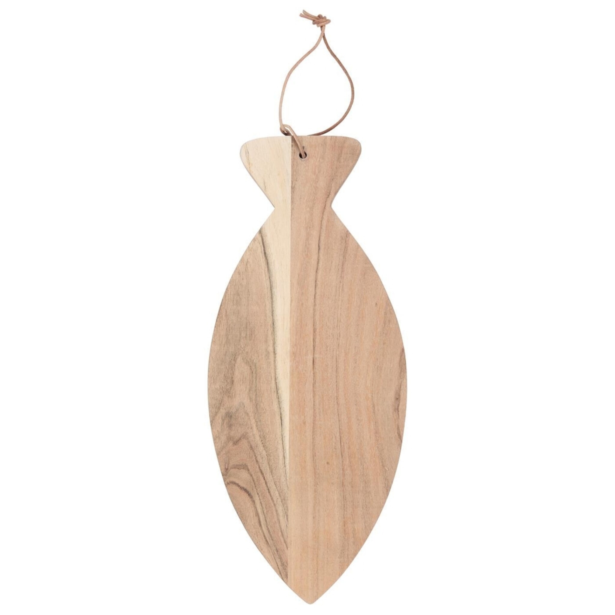 Schneidebrett Fischform Akazienholz, natur 47 x 20 x 1.5 cm