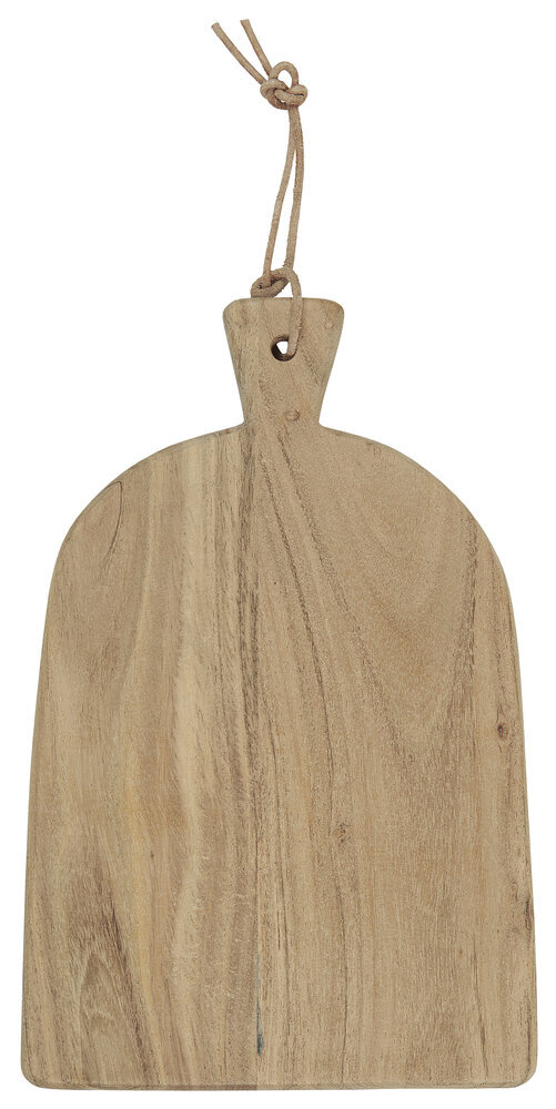 Schneidebrett mit Rundung und kurzem Griff, natur 