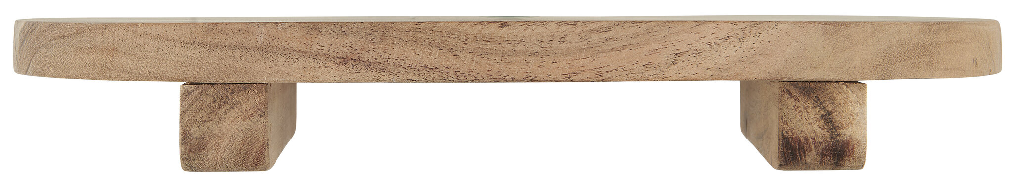 Servierbrett mit Füßen aus Akazienholz, natur 