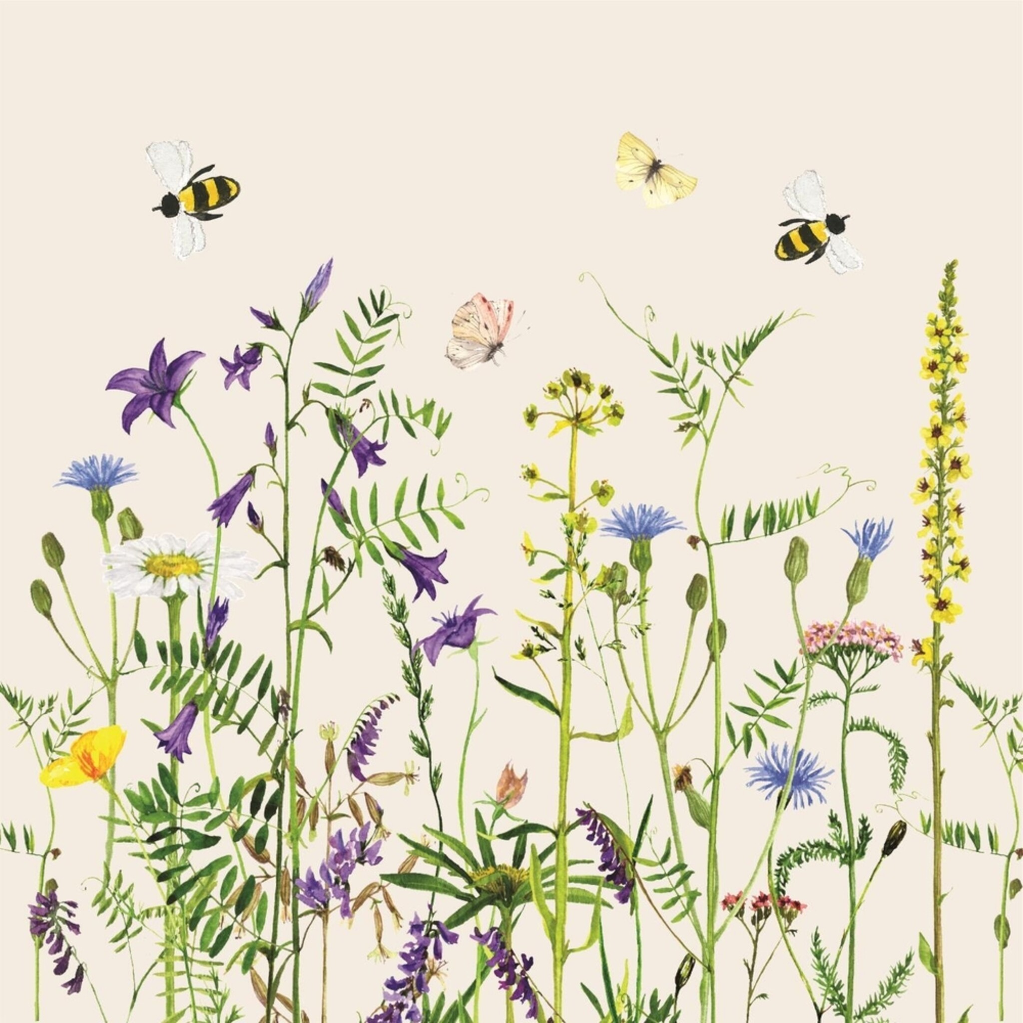 Serviette Summer Field 50 Stck, grün 