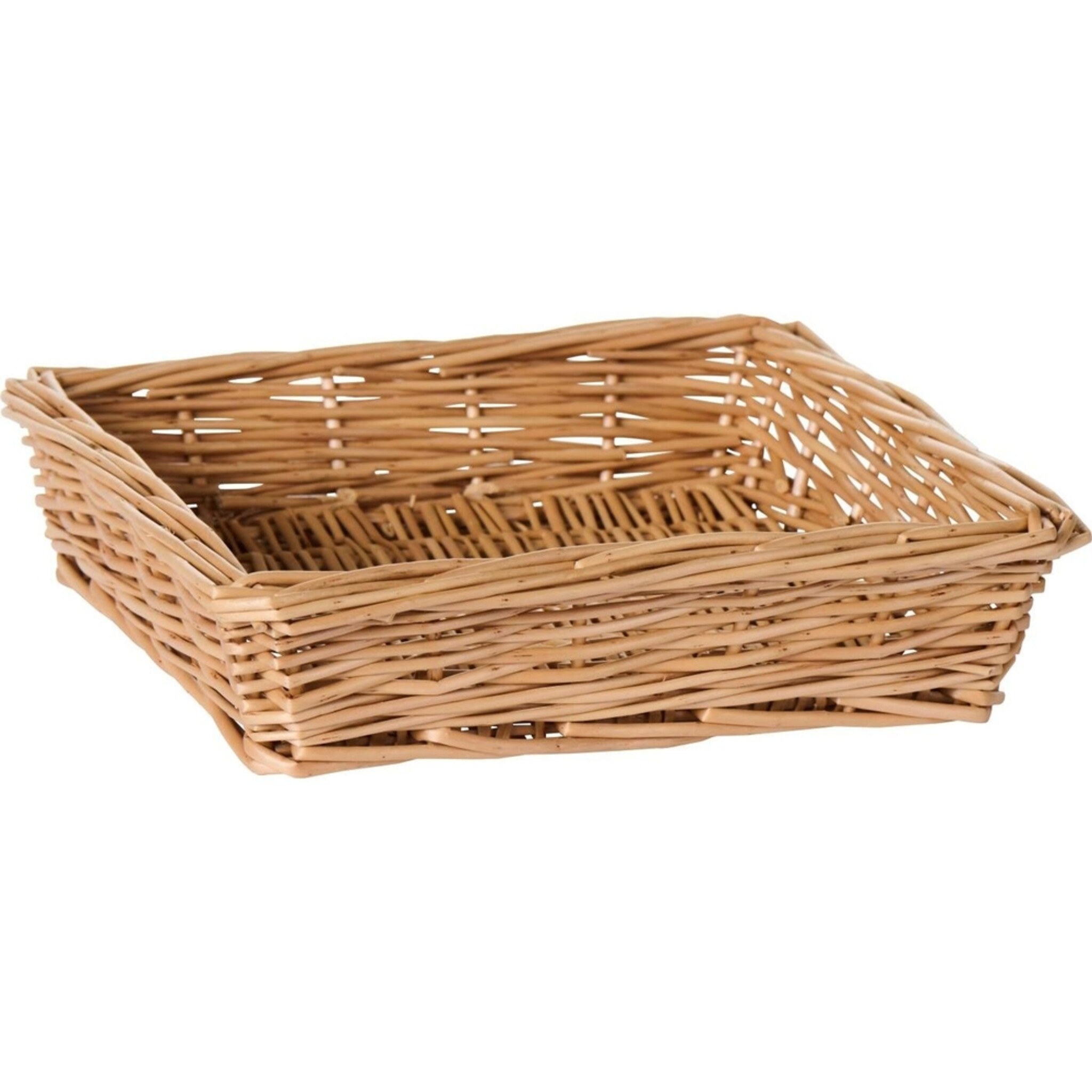 Serviettenkorb aus Weide, natur 22 x 22 x 5 cm