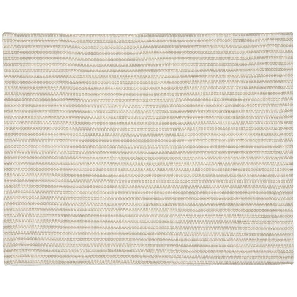 Gestreiftes Setzgedeck, beige