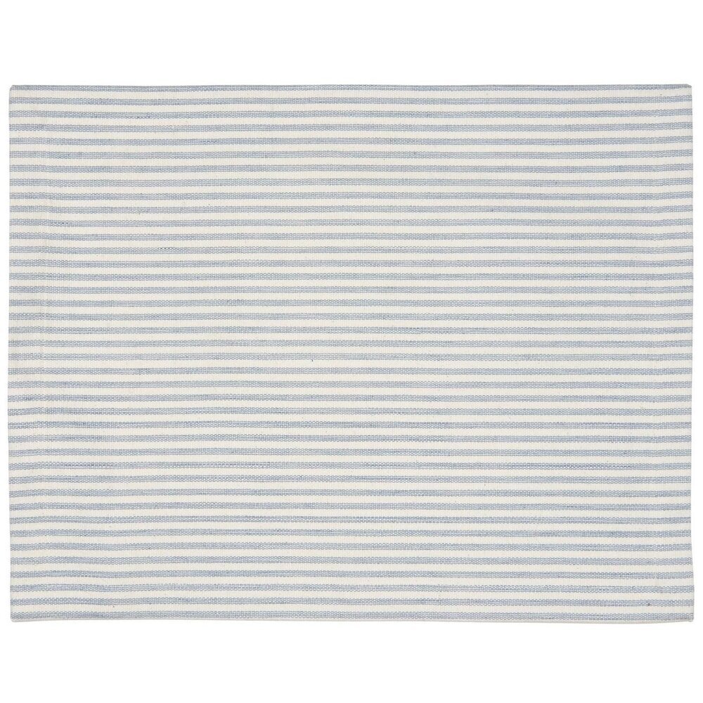 Gestreiftes Setzgedeck, staubig blau