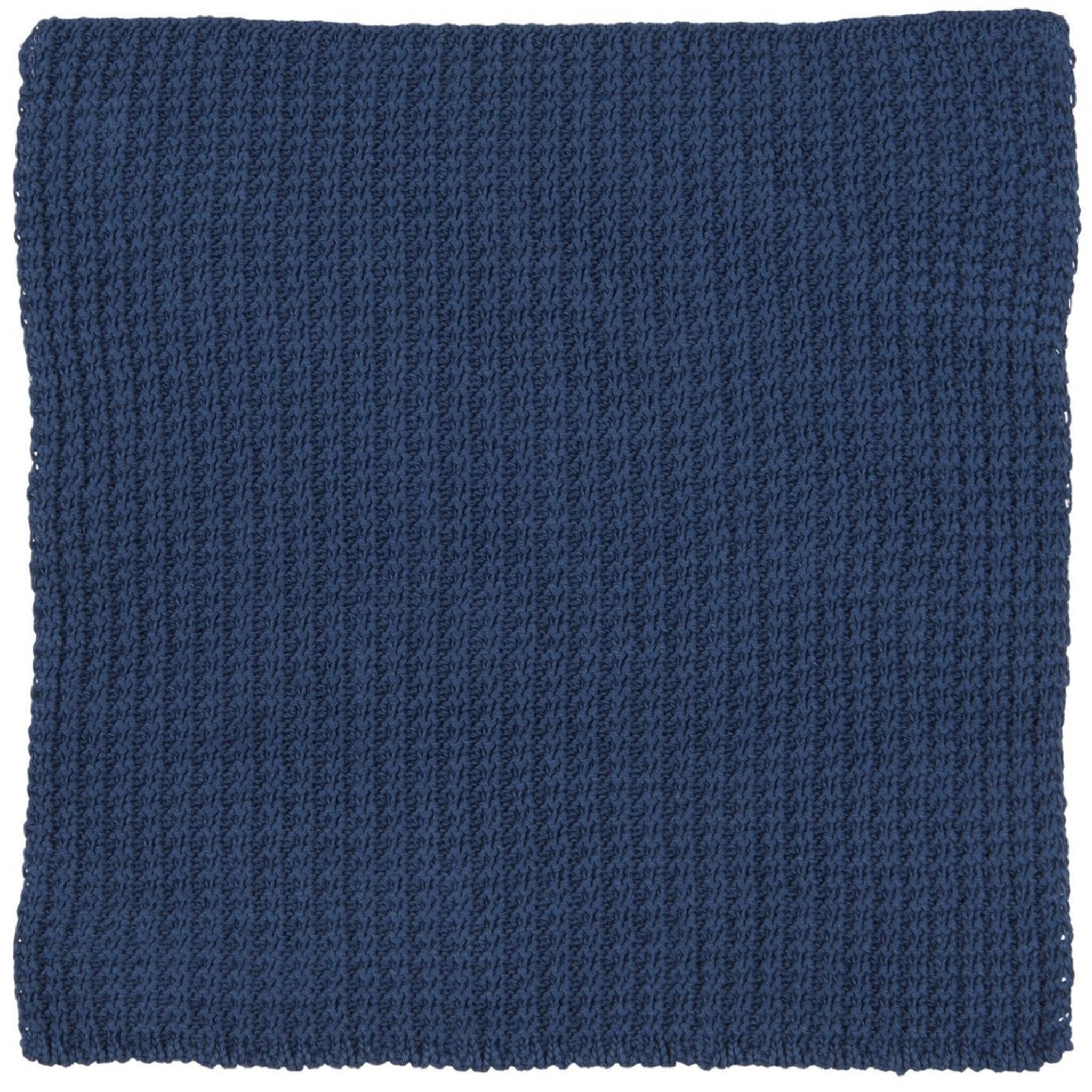 Spüllappen gestrickt, dunkelblau 