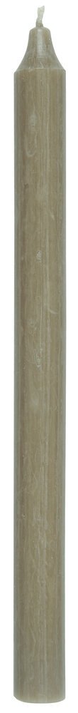 Stabkerze rustikal 29 cm, Ø 2,2 cm, leinengrau 