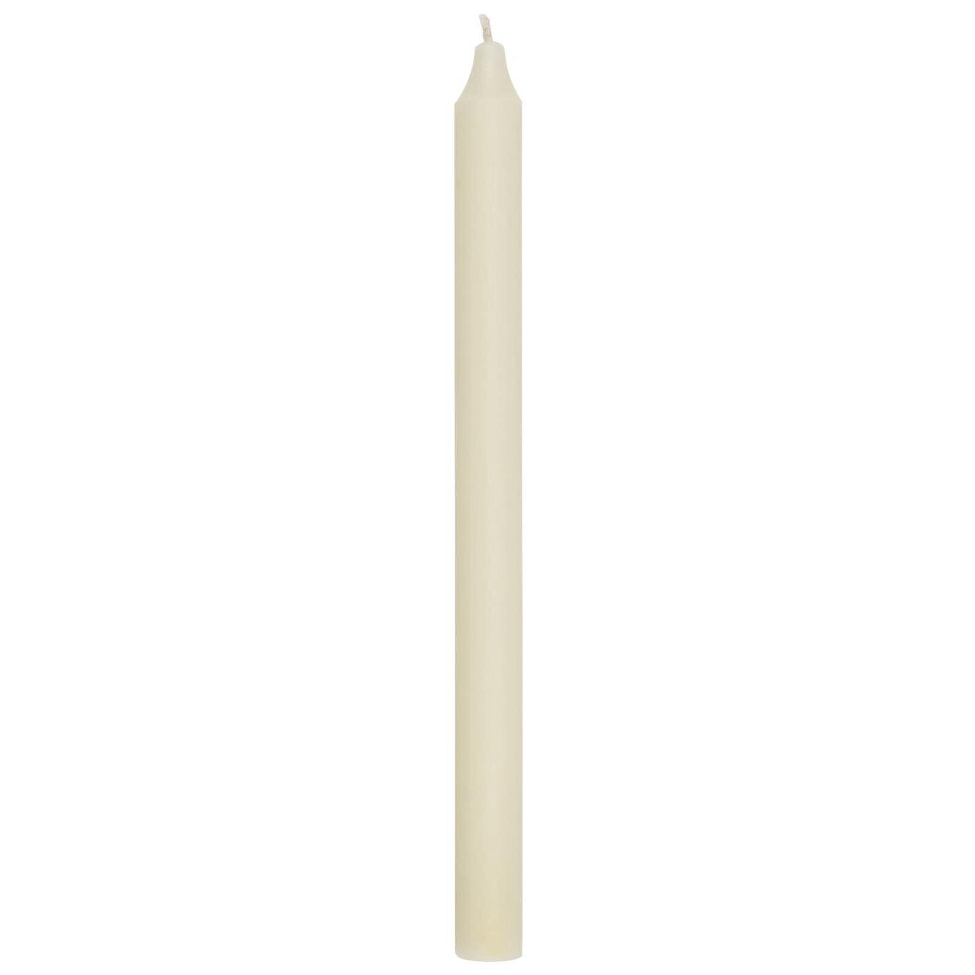 Stabkerze rustikal 29 cm, Ø 2,2 cm, creme 