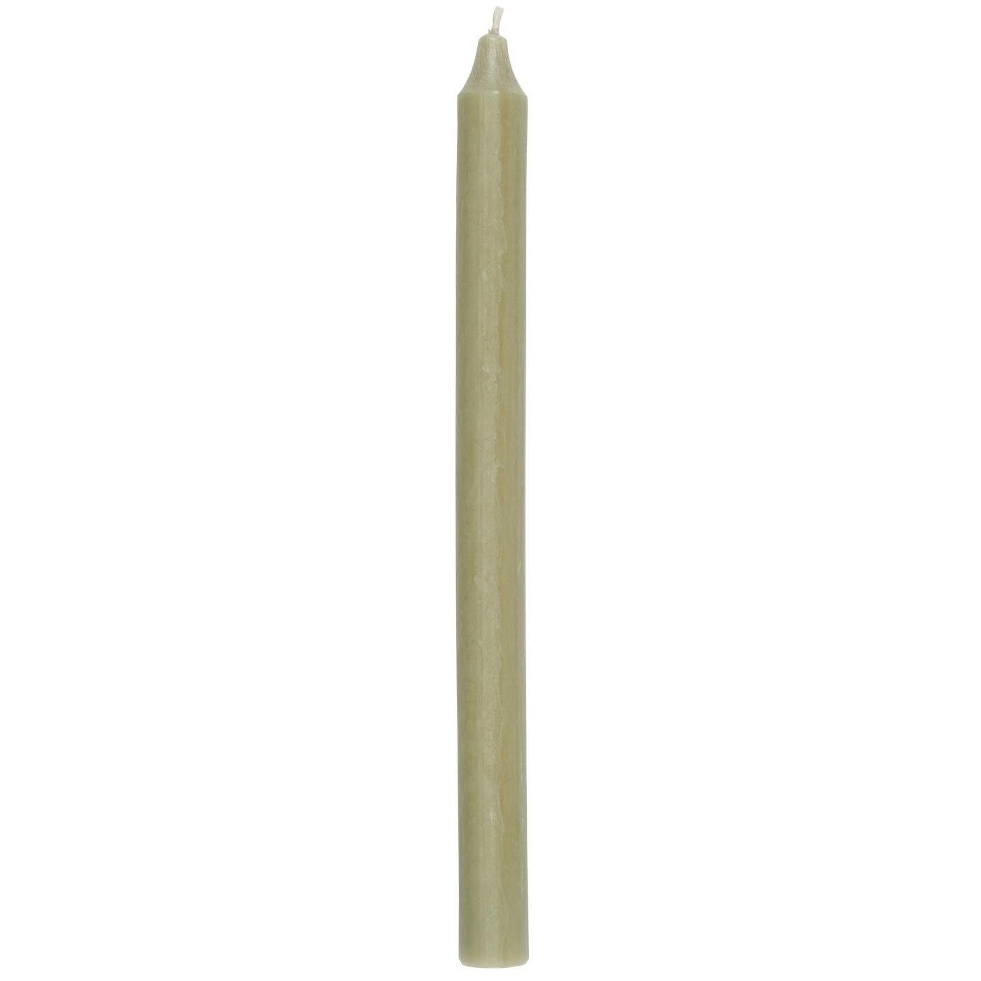 Stabkerze rustikal 29 cm, Ø 2,2 cm, khaki 