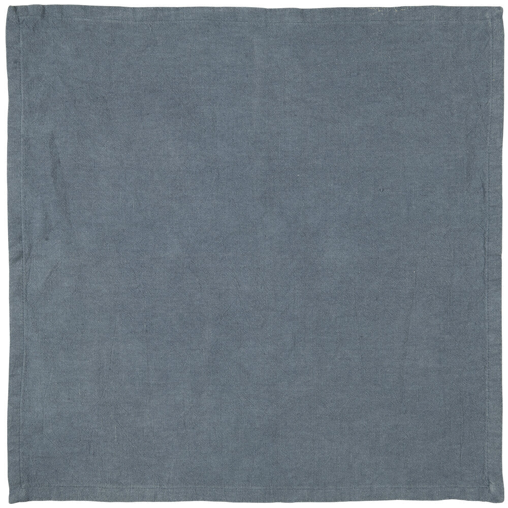 Stoffserviette Freja aus Leinen und Baumwolle, cornflower 