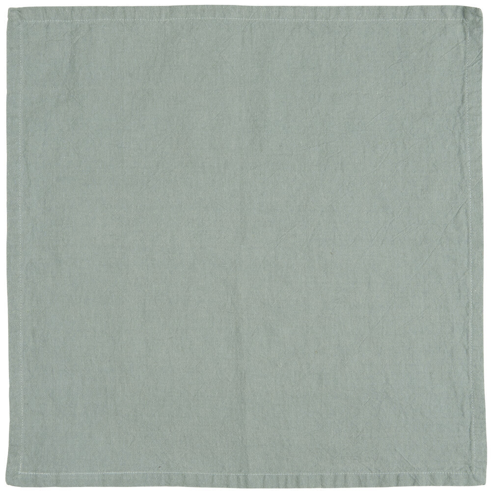 Stoffserviette Freja aus Leinen und Baumwolle, mint green 
