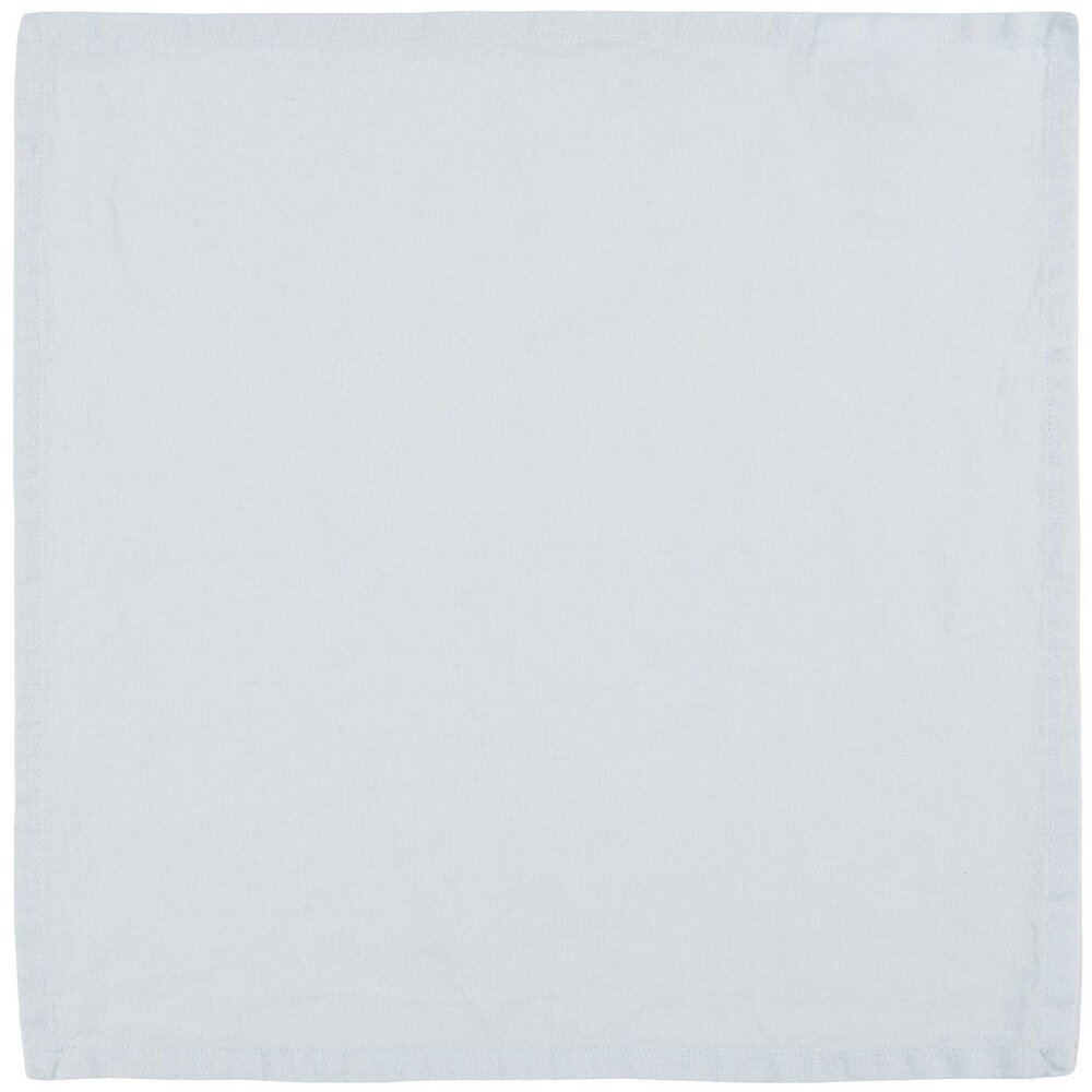 Stoffserviette Freja aus Leinen und Baumwolle, hellblau 