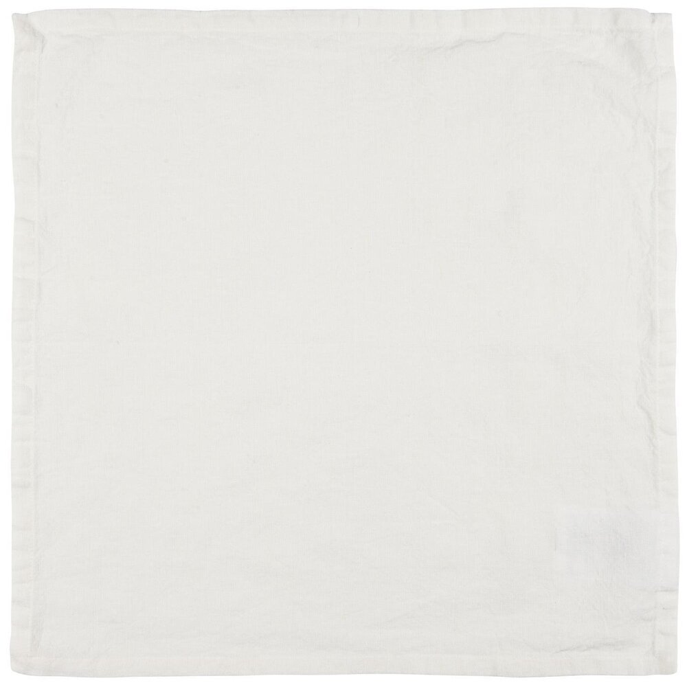 Stoffserviette Freja aus Leinen und Baumwolle, butter cream 