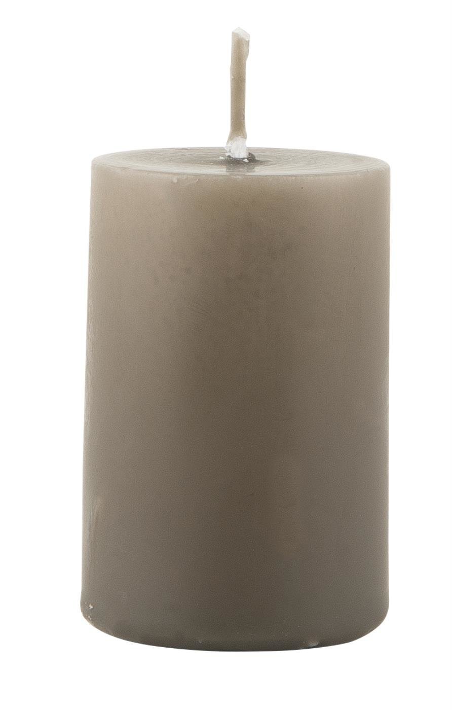 IB Laursen Stumpenkerze, khaki Höhe 6,00 cm, Ø 4,00 cm