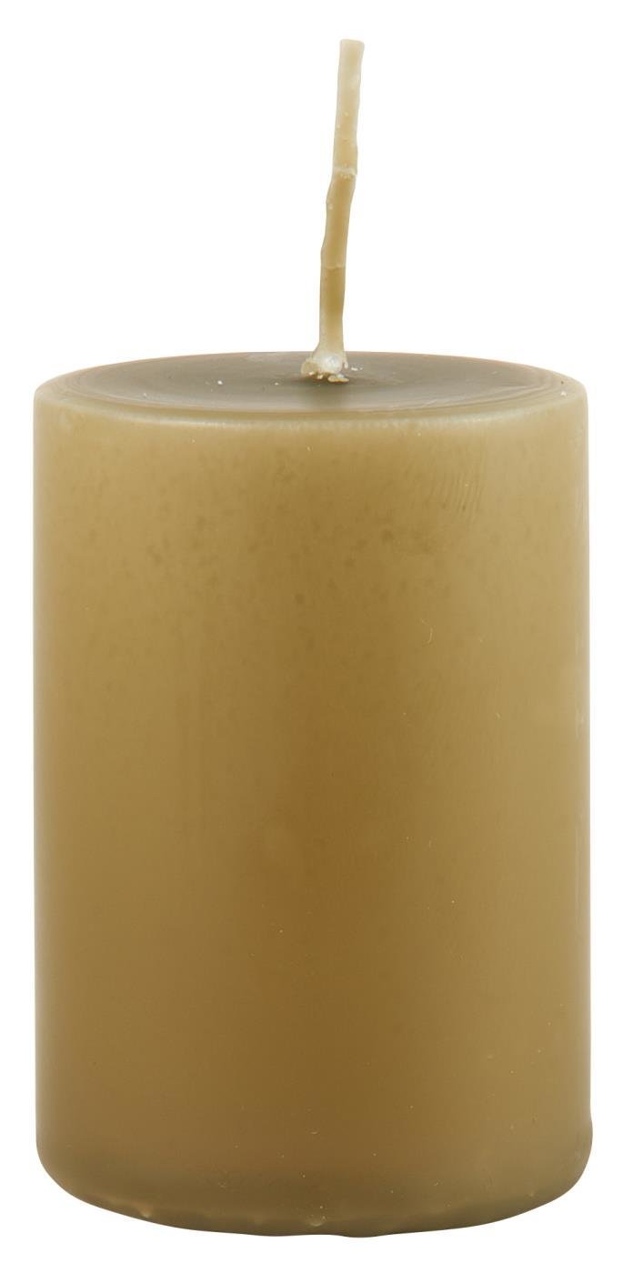 IB Laursen Stumpenkerze, olive Höhe 6,00 cm, Ø 4,00 cm