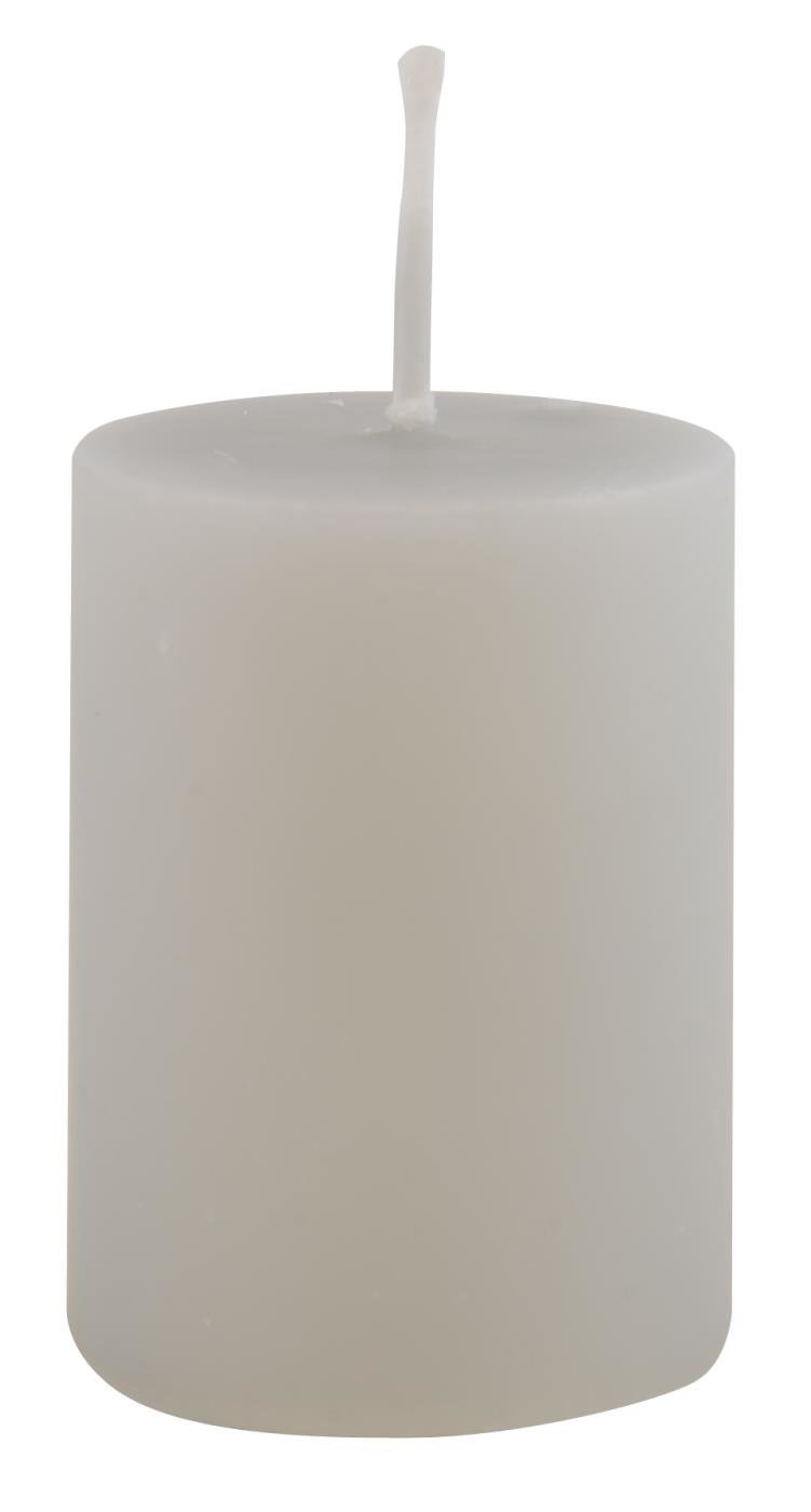IB Laursen Stumpenkerze, grau Höhe 6,00 cm, Ø 4,00 cm