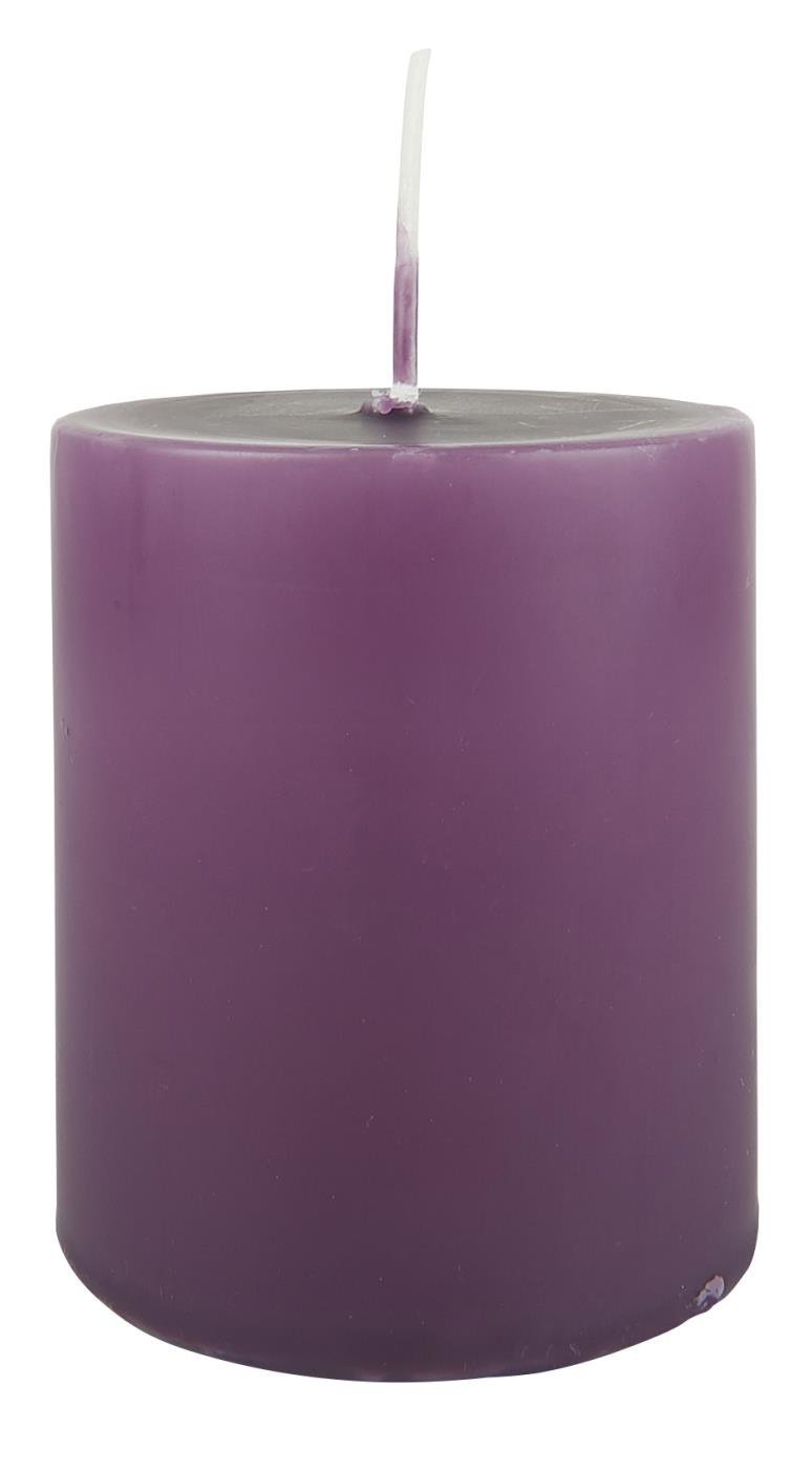 IB Laursen Stumpenkerze, lila Höhe 7,00 cm, Ø 6,00 cm