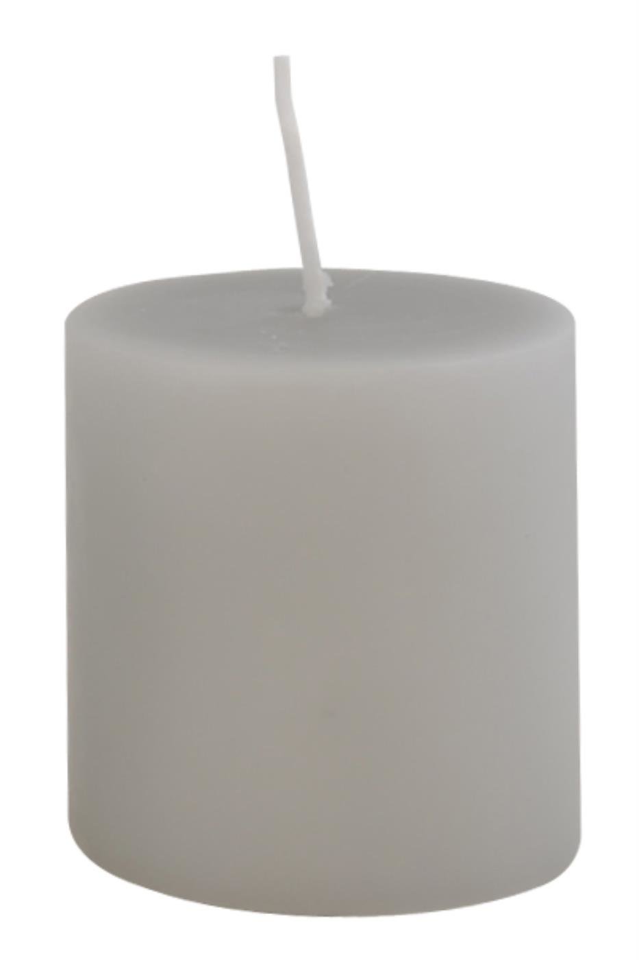 IB Laursen Stumpenkerze, grau Höhe 7,00 cm, Ø 6,00 cm