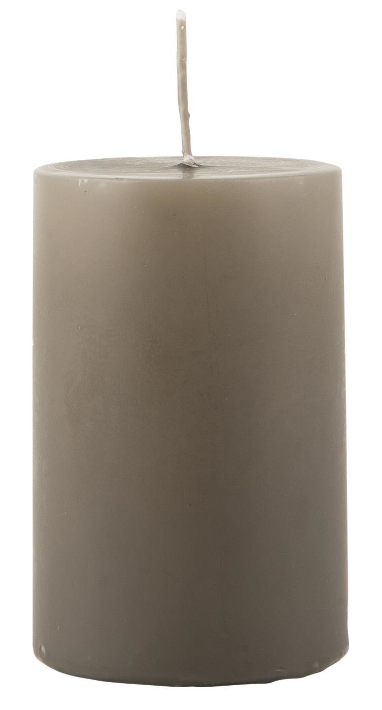 IB Laursen Stumpenkerze, graubraun Höhe 10,00 cm, Ø 6,00 cm