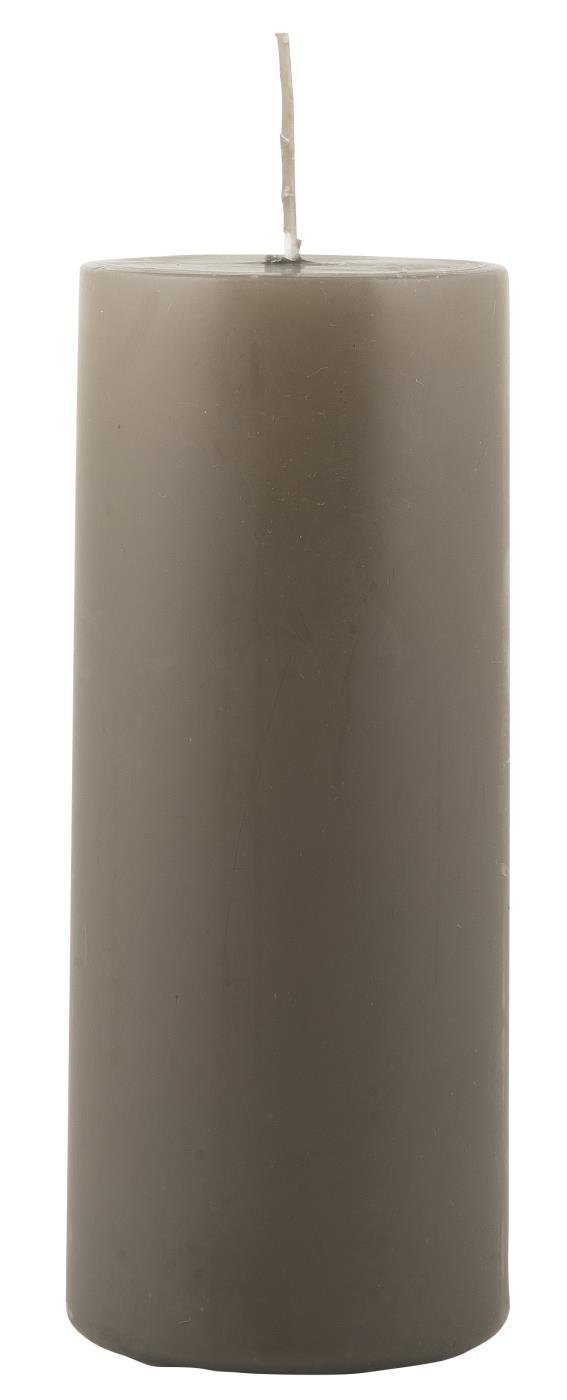 IB Laursen Stumpenkerze, graubraun Höhe 15,00 cm, Ø 6,00 cm