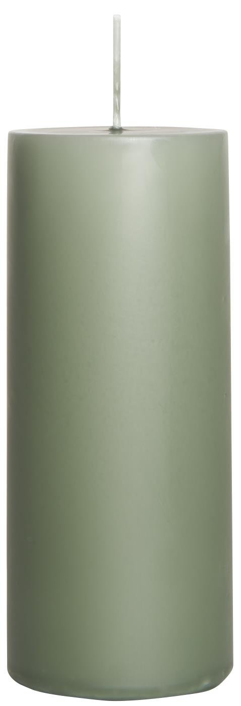 IB Laursen Stumpenkerze, moosgrün Höhe 15,00 cm, Ø 6,00 cm