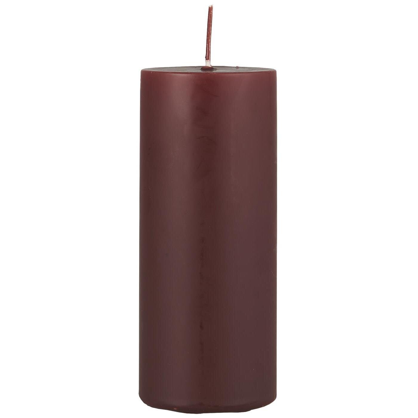 IB Laursen Stumpenkerze, braun Höhe 15,00 cm, Ø 6,00 cm