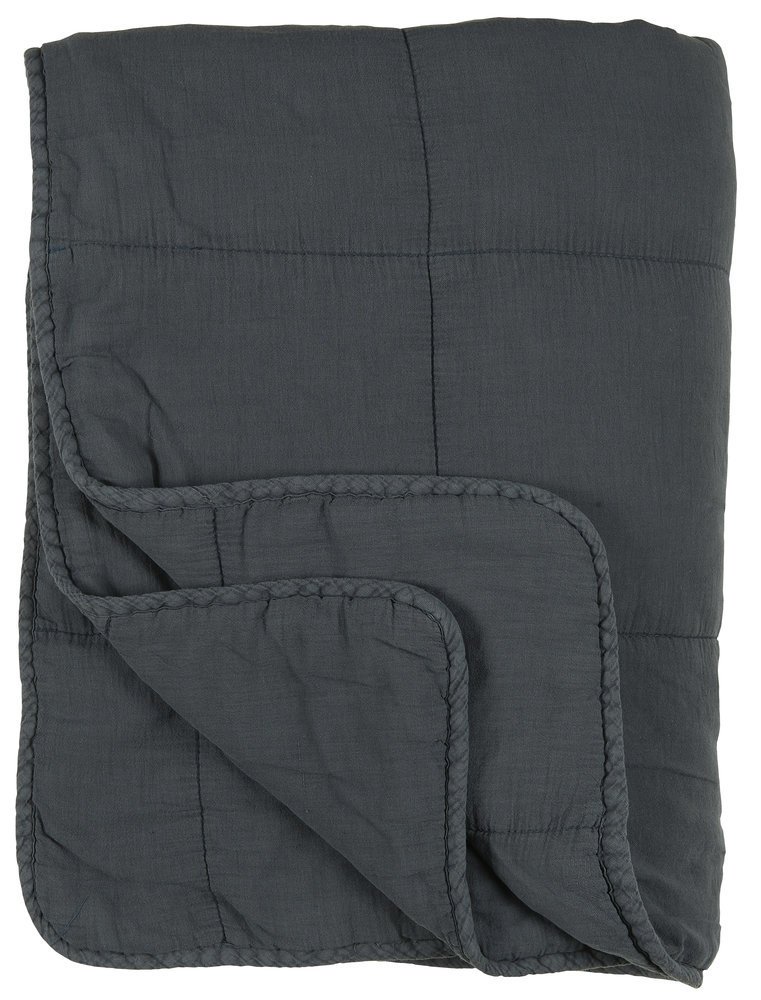 IB Laursen Vintage Quilt unifarben, historical blue 