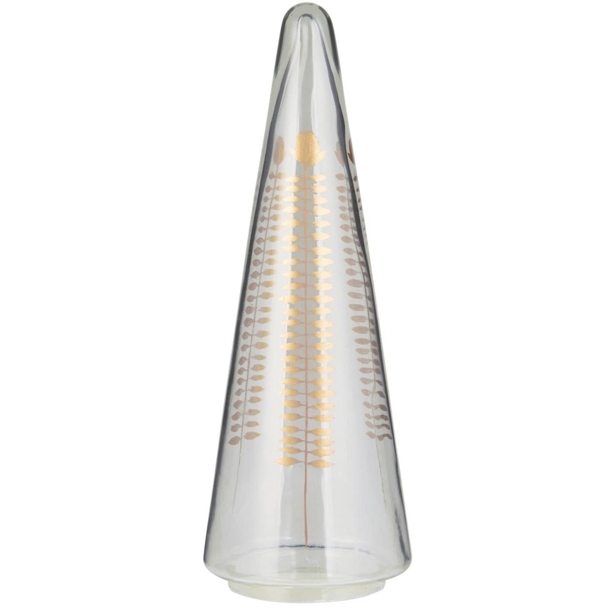 Tannenbaum Aufsteller aus Glas, klar 10 x 28 cm