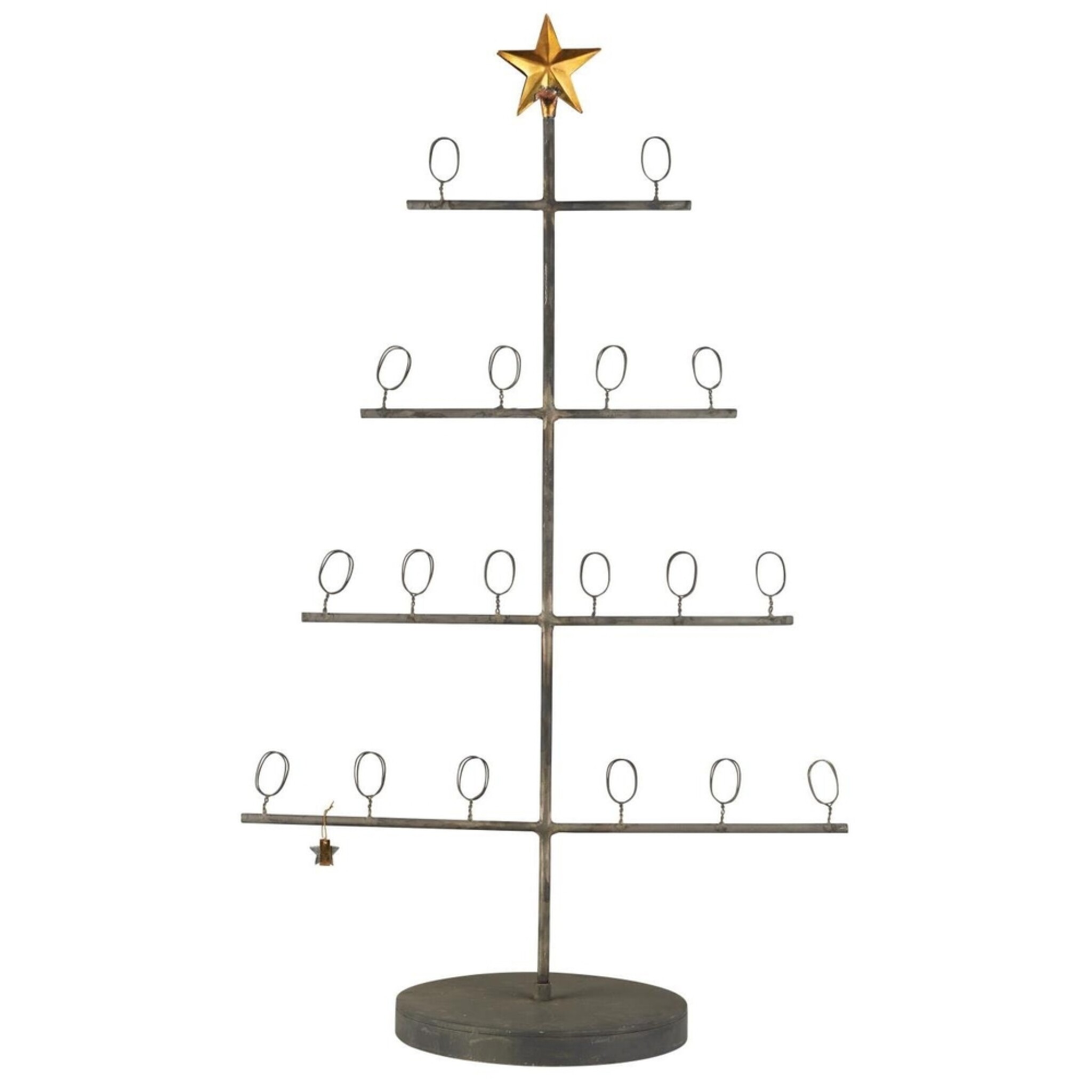 Tannenbaum Dekoständer, metallisch 