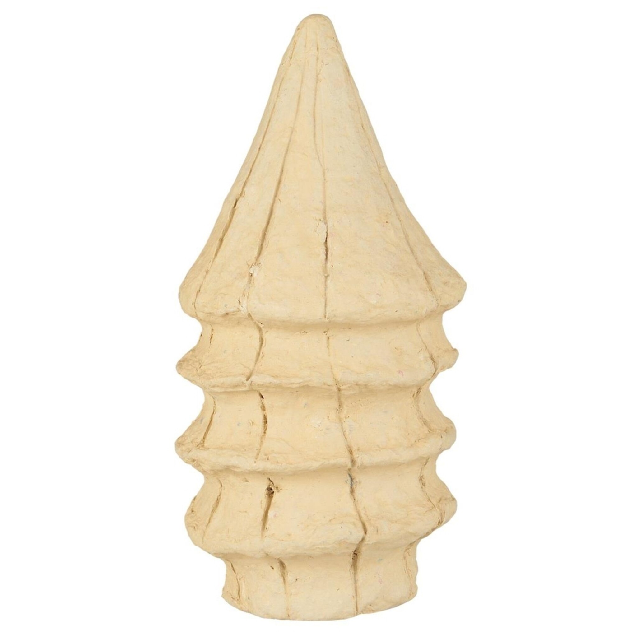 Tannenbaum Pappmaché UNIKA, natur Höhe 21, Ø 10.5 cm