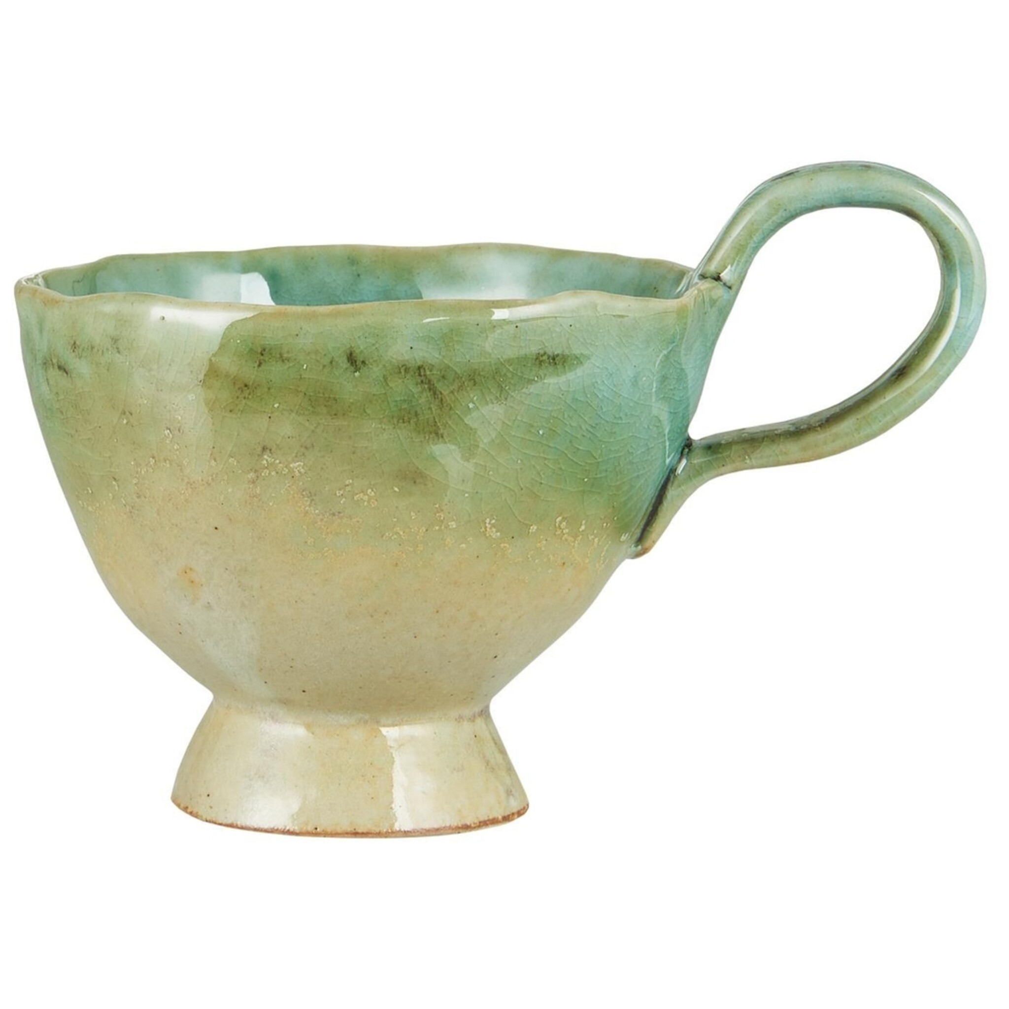 Tasse mit Henkel Ocean Green, grün 