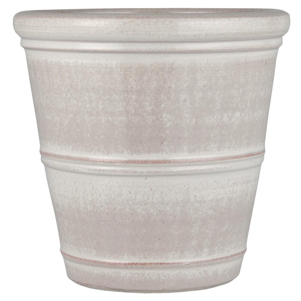 Topf Fenris mit Rillen, weiss Höhe 20, Ø 20 cm