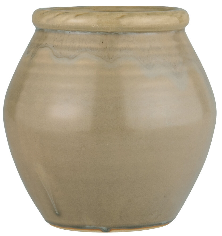 Topf mit krakelierter Oberfläche, braun H20,5/Ø20 cm